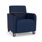 Lesro Siena Lounge Reception Guest Chair W/ Swivel Tablet, 27 in W 29.5 in L 32.5 in H SN1101 - alternate 1
